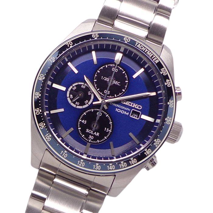 セイコーメンズ 腕時計SSC719P1ソーラークロノグラフウォッチ100m防水並行輸入海外版