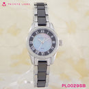 プライベートレーベル ソーラー ３針 SSセラミック レディースウォッチ PL0029