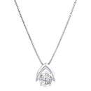 ペンダント ネックレス NYP-533 クロスフォー ニューヨーク ダンシング ストーン キュービック ジルコニア シルバー925 ロジウムコーティング