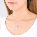 ペンダント ネックレス NYP-533 クロスフォー ニューヨーク ダンシング ストーン キュービック ジルコニア シルバー925 ロジウムコーティング